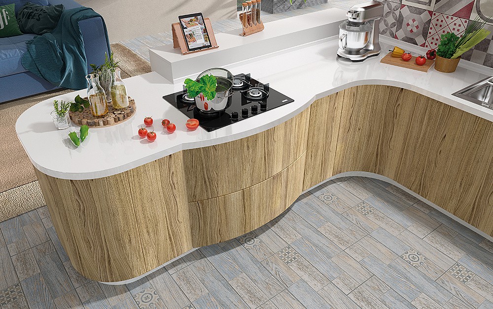 Кухня Эмма с радиусными элементами